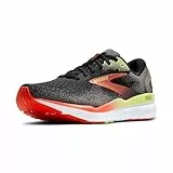Brooks Herren Ghost 16 Laufschuhe Neutralschuh Black/Mandarin Red/Green - Schwarz 42,5