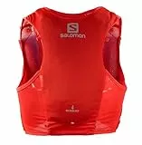 Salomon ADV Hydra 4 Chaleco de Hidratación Unisex, con Botella Blanda (2 x 500ml), Trail Running, Trekking y Senderismo, Rojo Fuego, Medium