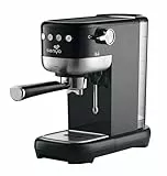 Senya Cafetera Tasty Coffee 20 bares, cafetera espresso y capuchino 1300 W, Thermoblock, espumador de leche, apagado automático