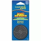 California Scents - Ambientador de Coche con Fragancia, Olor y Esencias a Newport New Car, Olor a Aroma de Coche Nuevo, Azul, 42 Gramos