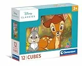 Clementoni Puzzle - Disney Classics Un Paquete De 12 Cubos para Armar 6 Imágenes Distintas, Puzzle Infantil 3-5 Años De 12 Piezas, 41196