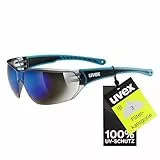 uvex sportstyle 204, gafas deportivas unisex, de espejo, comodidad sin presión y sujeción perfecta, blue/blue, one size