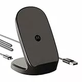 Cargadores Motorola: soporte inalámbrico TURBOPOWER de 15 W con un cable USB-A a USB-C de 2 metros compatible con dispositivos habilitados para Samsung, iPhone, Huawei, Oppo, Xiaomi Qi.