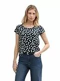 TOM TAILOR 1047058 Camiseta, 37823-Navy Green Dots, M Mujeres