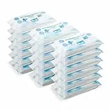 by Amazon Toallitas ultrasuaves para bebé, 1080 toallitas, sin perfume, 18 paquetes de 60 (anteriormente era la marca , pero es el mismo producto)