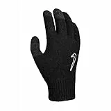 Nike, Ropa deportiva atlética, para hombre, Ya Knitted Tech and Grip Guantes Black/Black/White S/M
