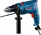 Bosch Professional taladro percutor con cable GSB 600 (motor de 600 W, 13 mm de taladrado en hormigón, escobilla de carbón)