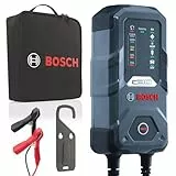 Bosch Cargador de Batería para Coche C30, 3,5 Amperios, con Función de Carga Continua - para Baterías de Plomo-ácido, AGM, Gel, y EFB, 6V/12V