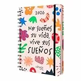 Grupo Erik Agenda 2026 Semana Vista A5 Amelie, En Español - Agenda semanal Anual mujer Con Anillas - Incluye Pegatinas, Marcapáginas, Ilustraciones y Planificador mensual