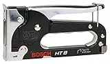 Bosch Professional 1x Grapadora Manual HT 8 (Para grapas del tipo 53, de 4/6/8 mm, Accesorios Grapadora Manual)
