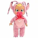 IMC TOYS BEBES LLORONES Tiny Cuddles Disney Angel, Muñeca Bebé de Peluche, Inspirado en la Amiga de Stitch, Llora Lágrimas de Verdad, Juguete Regalo para Niños y Niñas a Partir de 18 Meses