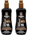 Australian Gold Instant Bronzer Spray Solare in Gel SPF15, 100ml (Paquete de 2)