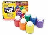 CRAYOLA - Pintura Lavable para Niños, Paquete de 6 Botes de 59 ml, Colores Clásicos, Edad Recomendada: a partir de 3 Años, 54-1204