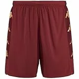 Kappa Short, GONDO, Short de fútbol, Granate, L, Hombre