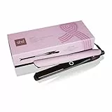 ghd Gold Limited Edition - Plancha de pelo en color rosa sorbete con funda protectora contra el calor, estilo profesional, para cabello liso con más brillo, sin cargas extremas de calor, para todo