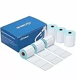 CLABEL 6 rollos de cinta de etiquetas blanca 40x30mm para impresora de etiquetas 220B 221B 230B 320B etiquetas térmicas autoadhesivas para máquina de etiquetado, 200 etiquetas/rollo (1,57'x1,18')