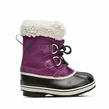 Sorel Yoot Pac Nylon WP, Botas de nieve impermeables, Unisex niños, Wild Iris Dark Plum Youth Collection 2024, 34 EU