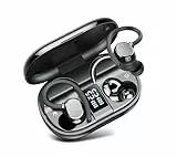 Auriculares Inalámbricos Deportivos, 2025 Nueva Auriculares Bluetooth 5.3 con 4 HD Micrófono, 128H de Reproducción con Cancelacion Ruido ENC, Cascos con Doble Pantalla LED, IP7 para Hacer Deporte