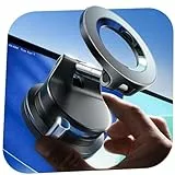 LISEN Soporte Móvil Coche Magsafe, [27+KG Vacío Ventosa & 46N Imán] Suporte Magnetico Telemovel Carro, iPhone 17 Soporte Telefono Coche, Magsafe Car Mount para iPhone 17 Pro MAX Air 16 15 14 13