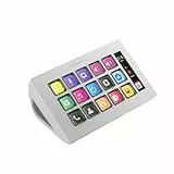 Mars Gaming MSD-ONE, Control Deck Slim, 15 Teclas LCD Personalizables, Pantalla LCD Ampliada, Software de Control y Plug-ins, Control Deck Compacto con Diseño Slim Ergonómico, Windows y MacOS, Blanco