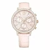 Swarovski Reloj Matrix Tennis Chrono, Fabricado en Suiza, Correa de Piel, Rosa, Acabado Tono Oro Rosa