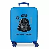 Star Wars Darth Vader Maleta de Cabina Azul 38x55x20 cms Rígida ABS Cierre de combinación Lateral 34L 2 kgs 4 Ruedas Dobles Equipaje de Mano