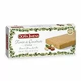 Doña Jimena Turrón de Cacahuete y Miel, Textura Cremosa, Calidad Suprema, Típico Dulce Navideño, Turrón Tradicional Sin Gluten, Almendra, 150 Gramos