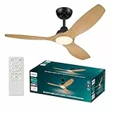 Ventilador de techo Philips Olas,3aspas52,luzLED de 24W,motor DC,rango de temperatura de color(3000-4300-6500)con función regulable,modo verano/invierno,control remoto incluido,con seguridad IEC60598