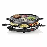 Petra Electric 162725 Raclette 6 Grill Party Princess – Raclette para 6 personas con forma redonda