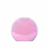 FOREO LUNA play smart 2 - Dispositivo de análisis de la piel y limpieza facial para todo tipo de piel, con pilas AAA reemplazables, Tickle Me Pink