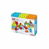 MEGA Bloks - Tren Aprendizaje First Builders, Juego de construcción (Mattel DKX60)