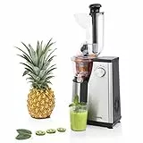 H.Koenig GSX18 Exprimidor vertical de frutas y verduras Sin BPA - Apertura ancha - Presión suave - 60 revoluciones - Función de marcha atrás - Motor silencioso - 400 W
