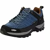 CMP Rigel Low Trekking Shoes WP, Zapatillas de Deporte Hombre, Rubber Bluestone, 43 EU