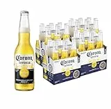 Corona Cerveza, 4 Packs de 6 Botellas x 35,5 cl, Cerveza Lager Ligera y Refrescante, 4,5% Volumen de Alcohol