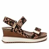 XTI - Sandalia Mujer Camel - Calzado Cómodo y Versátil - Moda casual - Modelo 14459201 (Talla 40)