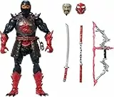 Masters of the Universe Masterverse Ninjor Figura de acción con 30 puntos de articulación, juguete de MOTU de 17,78cm, diseño de gran calidad, armadura y accesorios de armas, JBP82