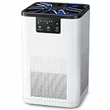 AROEVE Purificador de Aire Para Dormitorios De Aire Con Función De Aromaterapia Para,Ascotas Humo Polen Pelo Olores 20 Db Purificador De Aire Para Dormitorios, Oficinas Y Salones