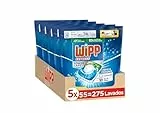 Wipp Express Power Caps Detergente en Cápsulas para Lavadora, Pack de 4, Total 220 Dosis, Limpieza Profunda, Eficaz en Agua Fría