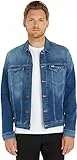 Tommy Jeans Hombre Cazadora Vaquera Trucker Jacket Stretch, Azul (Wilson Mid Blue Stretch), M