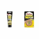 Pattex No Más Clavos Original - Adhesivo de Montaje Resistente, Pegamento Extrafuerte + No Más Clavos Cinta, cinta adhesiva para aplicaciones permanentes, cinta de doble cara extrafuerte