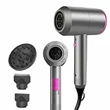 CASAMAA Secador de Pelo Iónico Profesional, Secador Potente con Motor AC, Secado Rápido, 2 Velocidades, 3 Temperaturas, Aire Frío, con Difusor y 2 Concentradores