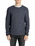 Replay Uk4452 Suéter pulóver, 088 Deep Blue, S para Hombre