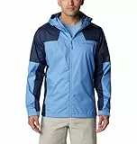 Columbia Inner Limits Jacket, Chubasquero Impermeable para Hombre, Skyler/Collegiate Navy, Talla S