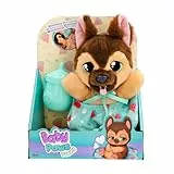 BABY PAWS Yummy Pastor Alemán, Perrito cuya Barriguita se Hincha Cuando le Das de Comer y se Deshincha al Ponerle El Chupete, Juguete Regalo para Niños y Niñas de 18 Meses