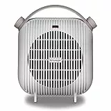 De'Longhi HFS 30B24W - Termoventilador (2400 W, termostato de habitación ajustable, ventilador de verano)