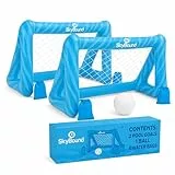 SkyBound 2 Porterías Piscina Hinchables para Niños con Balón y Bolsas de Peso | Juguete Deportivo Acuático para Piscina, Jardín, Playa o Parque | Fútbol y Juegos al Aire Libre