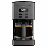 Cecotec Cafetera de Goteo Coffee 56 Time, 800W de Potencia, Programa tu café, Acero Inoxidable, Pantalla LCD, Boquilla antigoteo, Capacidad 1,3L para 10 tazas, Autoapagado, Deposito con ventana