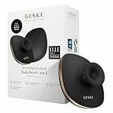 GESKE Body Brush | 4 in 1 | Diseño con anillo metálico | Cepillo limpiador para todo el Cuerpo | Limpieza profunda profesional | Filamentos de silicona suaves | Limpieza y masaje