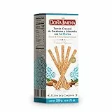 DOÑA JIMENA - Sticks Turrón Crocanti de Cacahuete y Almendra con Sal Marina Sin Gluten, 200 Gramos
