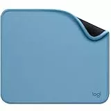 Logitech Mouse Pad - Studio Series, con Base de Goma Antideslizante, Superficie Resistente a Salpicaduras, Materiales Duraderos, Portátil, Diseño Fresco y Moderno - Azul
